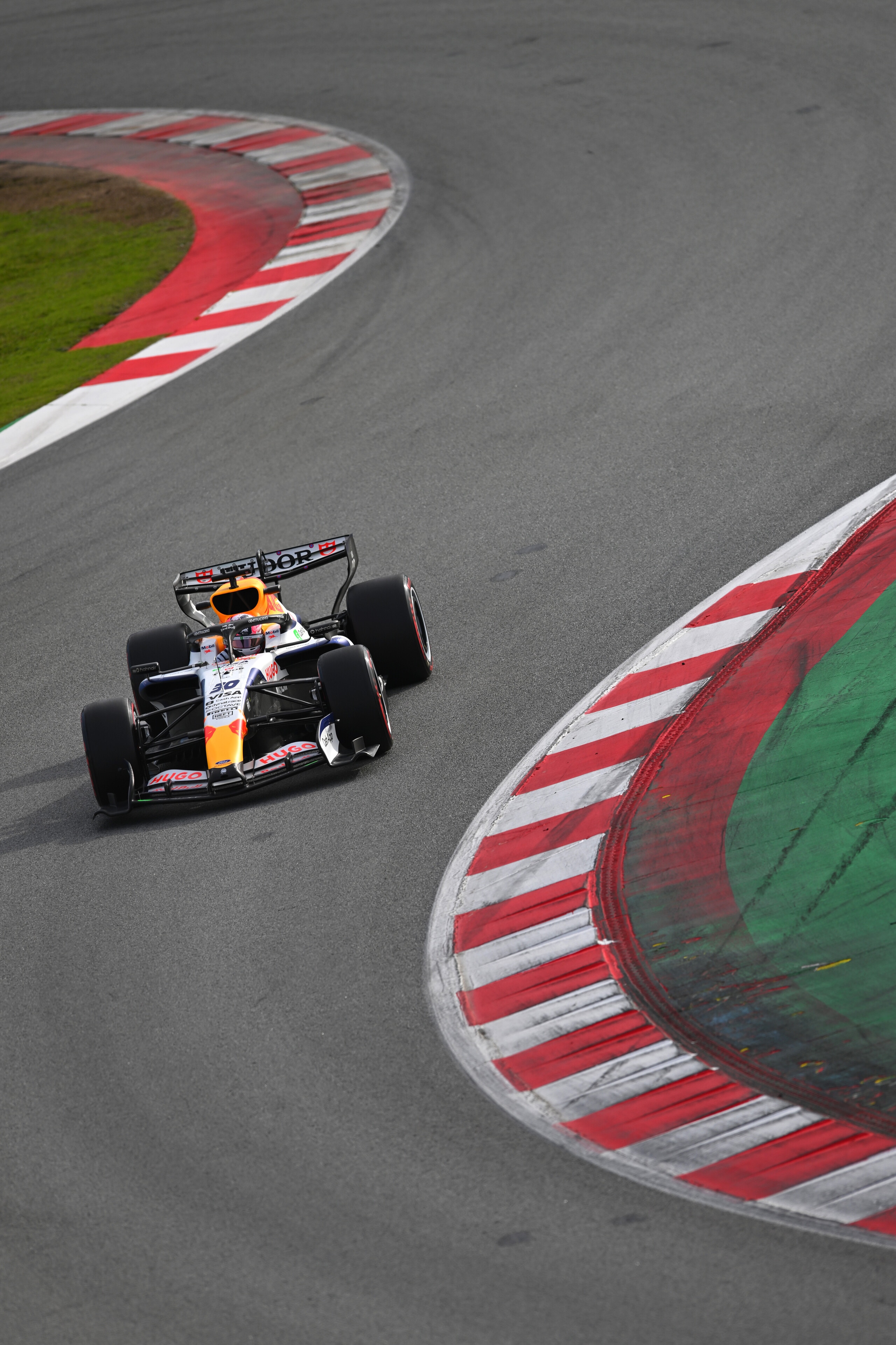 Liam Lawson of New Zealand driving the Visa Cash App Racing Bulls VCARB 03 on track during day one of F1 Shakedown at Circuit de Catalunya on January 26, 2026 in Montmelo, Spain. PHOTO CREDIT: Red Bull Media House.  